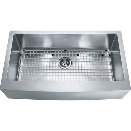 Franke Kindred 35.87" x 20" Designer Stainless Steel 18 Gauge Single Bowl Farmhouse Undermount Kitchen Sink KCFS36B-10-10BG Kindred