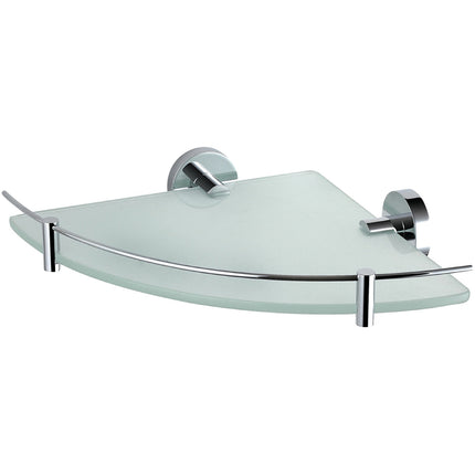 Kube Single Corner Glass Shelf – Chrome Kube Bath