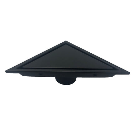 Kube Bath 6.5" Triangle Stainless Steel Tile Grate Shower Drain – Matte Black Kube Bath
