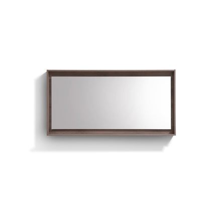 Kube Bath 60" Wide Framed Mirror With Shelf – Butternut Kube Bath