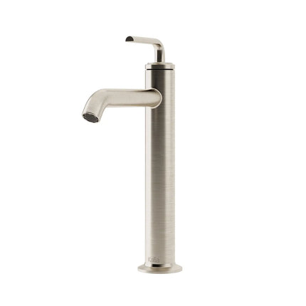 Kalia CITÉ Tall 11.25" Single Hole Lavatory Vessel Bathroom Faucet- Brushed Nickel PVD Kalia
