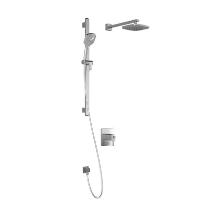Kalia GRAFIK TCD1 AQUATONIK T/P Coaxial Shower System with Wall Arm- Chrome Kalia