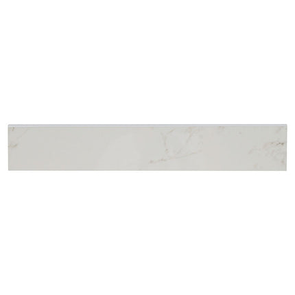 MSI SURFACES PIETRA CARRARA 3X18 BULLNOSE POLISHED (Sold Per Box) NPIECAR3X18BNG-N MSI Surfaces