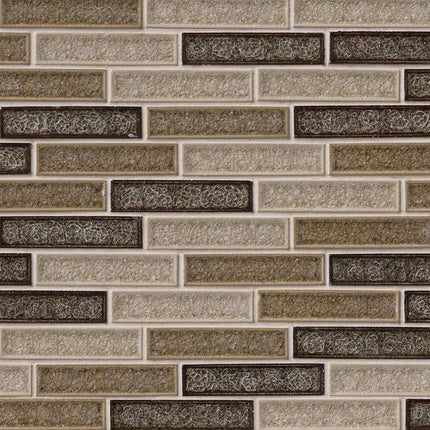 MSI SURFACES VENETIAN CAFÉ TILE (Sold Per Box) SMOT-GLSGGBRK-VC8MM MSI Surfaces