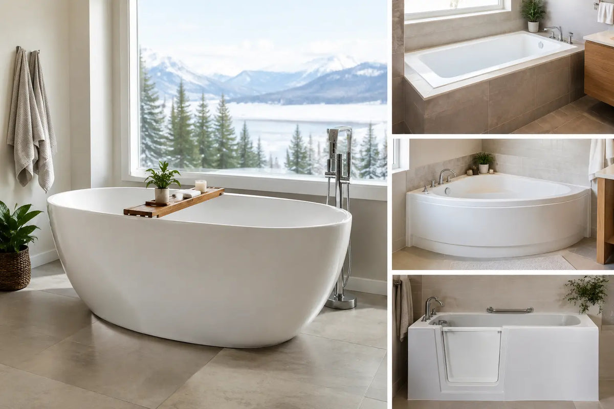 Bathtub Size and Shape Guide for Canadian Bathrooms