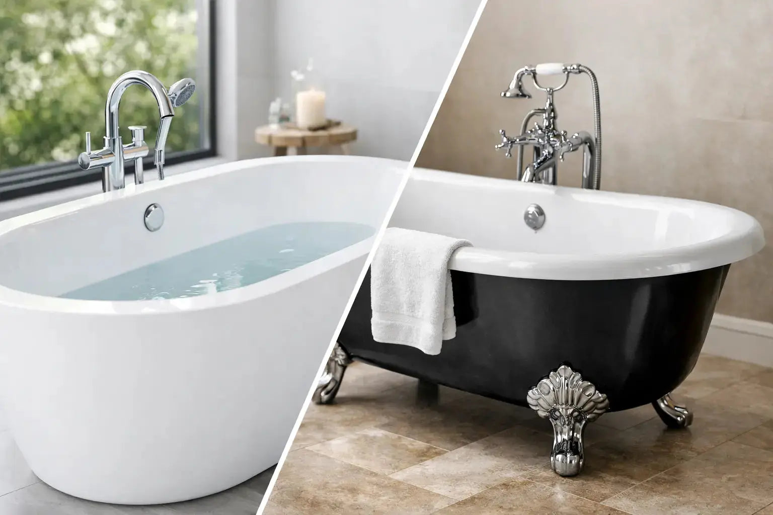 Acrylic Tub vs Cast Iron Tub: Which Fits Best?