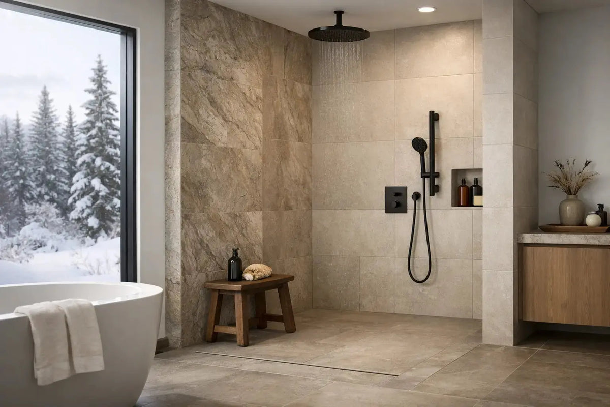 Curbless Shower Design Trends for Canadian Homes