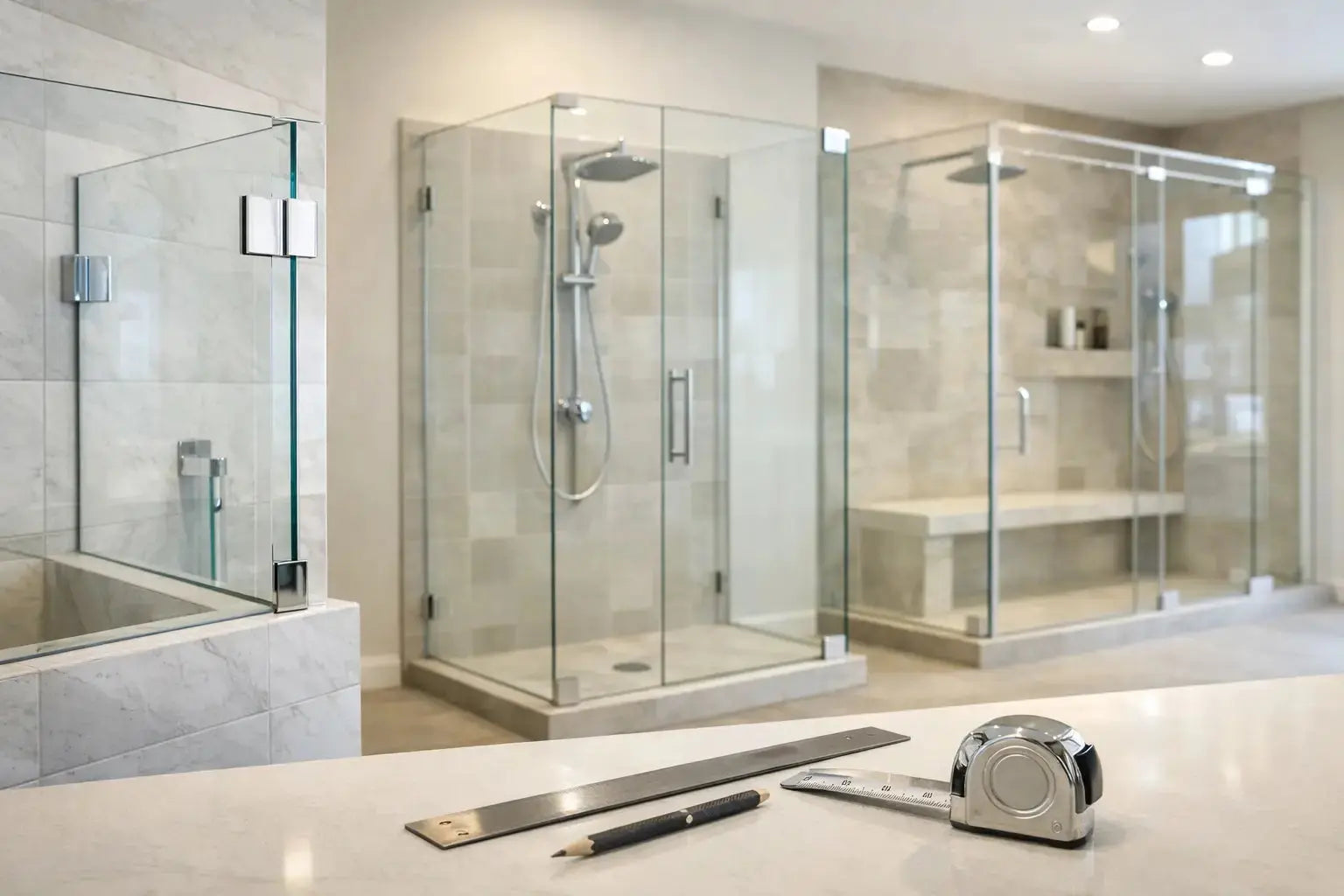 Frameless Shower Door Sizes Explained