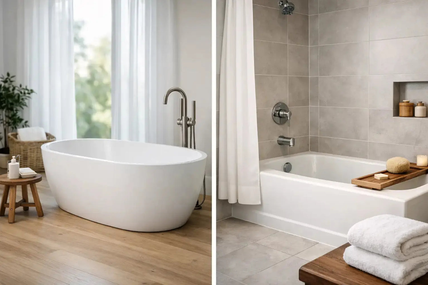 Freestanding Tub vs Alcove Tub for Your Bathroom