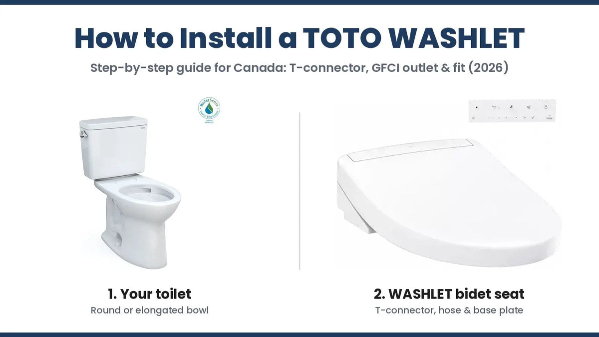 How to install a TOTO WASHLET bidet seat on a TOTO toilet: step-by-step guide for Canada