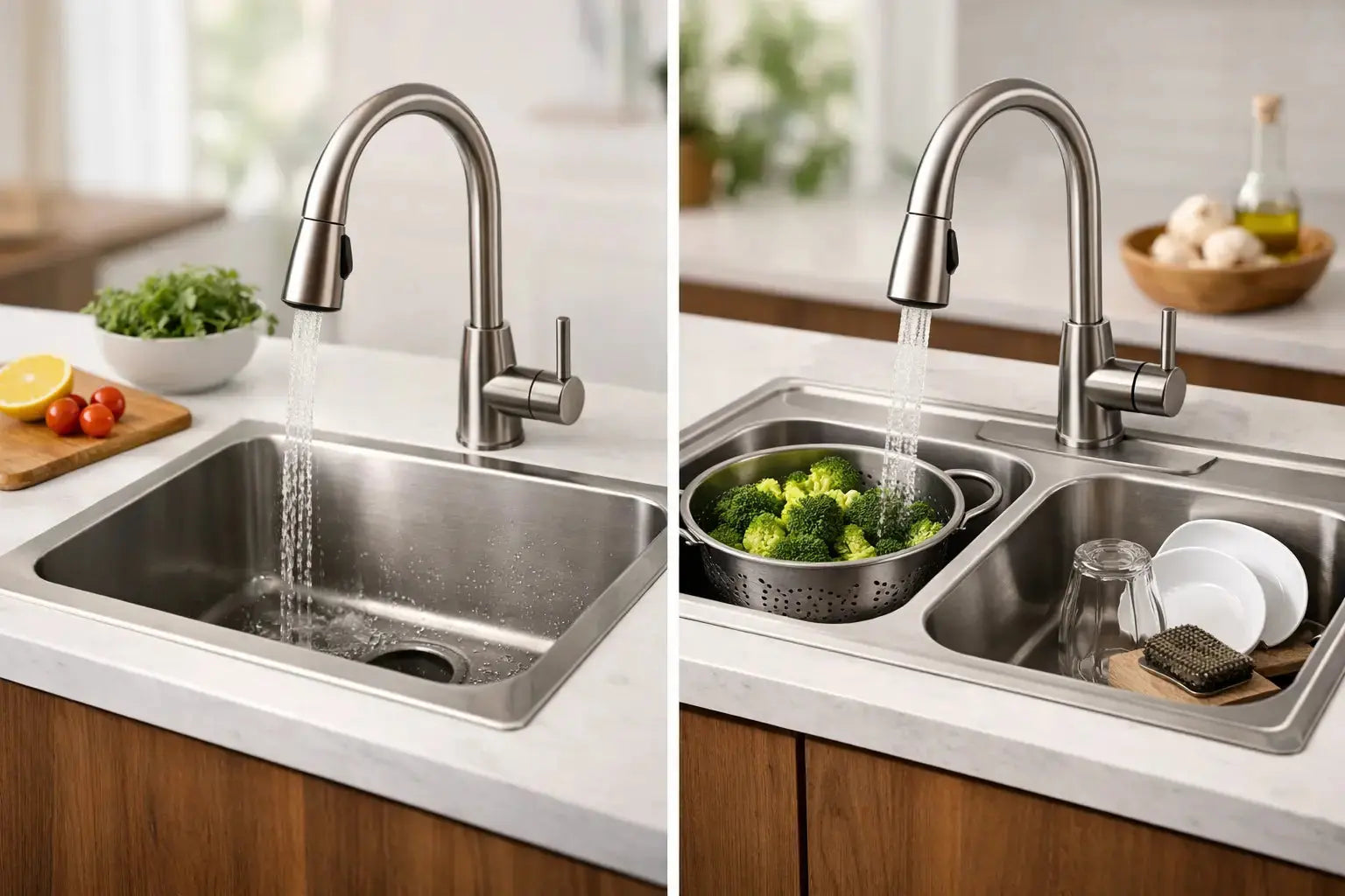 Is a Single Bowl or Double Bowl Sink Better?