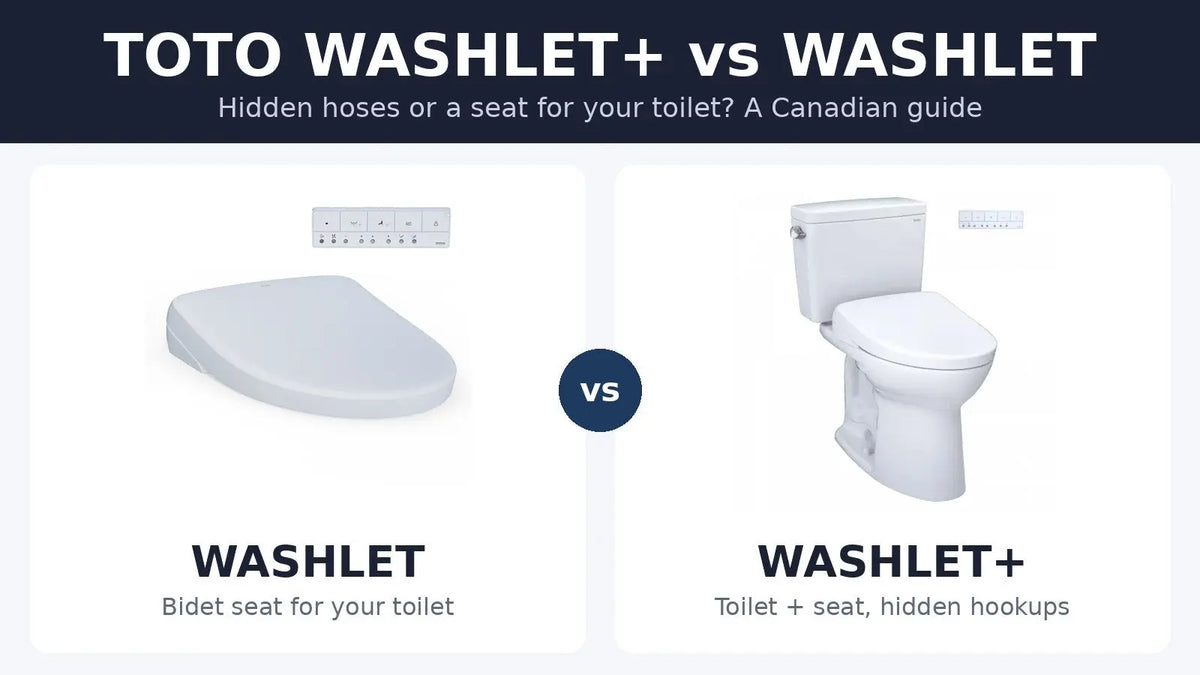 TOTO WASHLET+ vs WASHLET compared