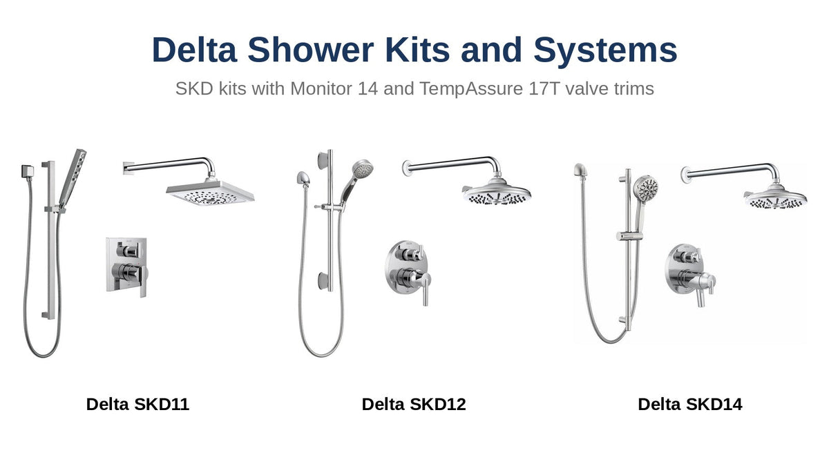 Delta SKD11, SKD12 and SKD14 shower kits