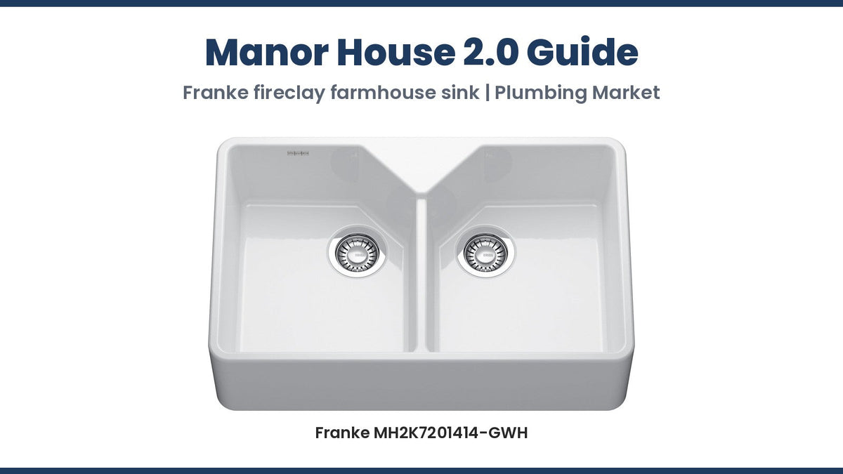 Franke Manor House 2.0 MH2K7201414-GWH fireclay farmhouse sink in glossy white
