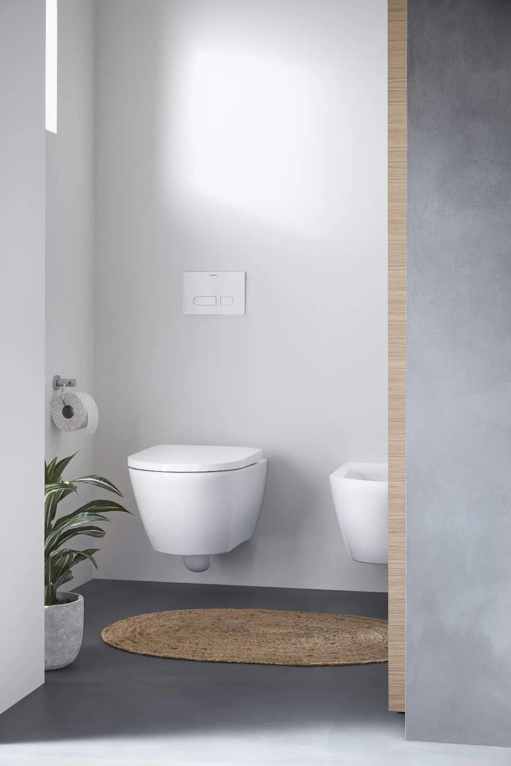 Duravit wall-mounted Rimless toilet Bowl   #257709D -  1.28/0.8 gpf - Plumbing Market