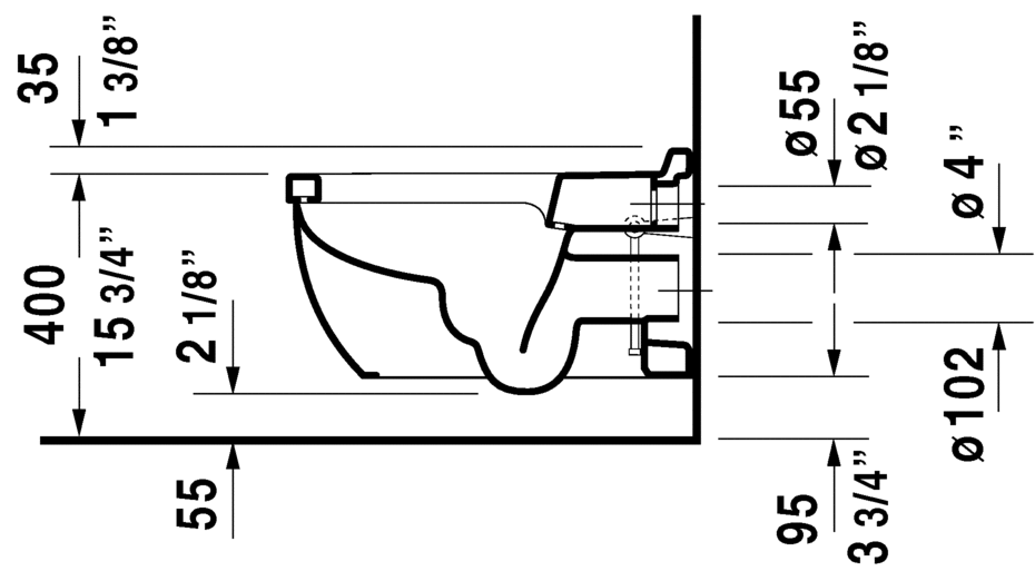 Duravit Starck 3 wall mount bowl - 2226090092 - 1.6/0.8 gpf - Plumbing Market