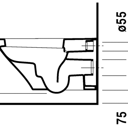 Duravit DuraStyle wall mount bowl, 2537090092 1.6/0.8 gpf - Plumbing Market