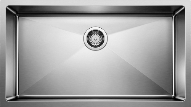Blanco Quatrus R15 U Super Single Bowl Kitchen Sink Stainless Steel Blanco
