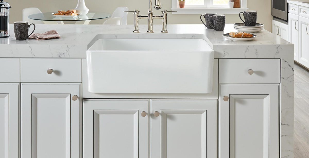 Blanco Cerana Apron Front Ceramic Kitchen Sink installed
