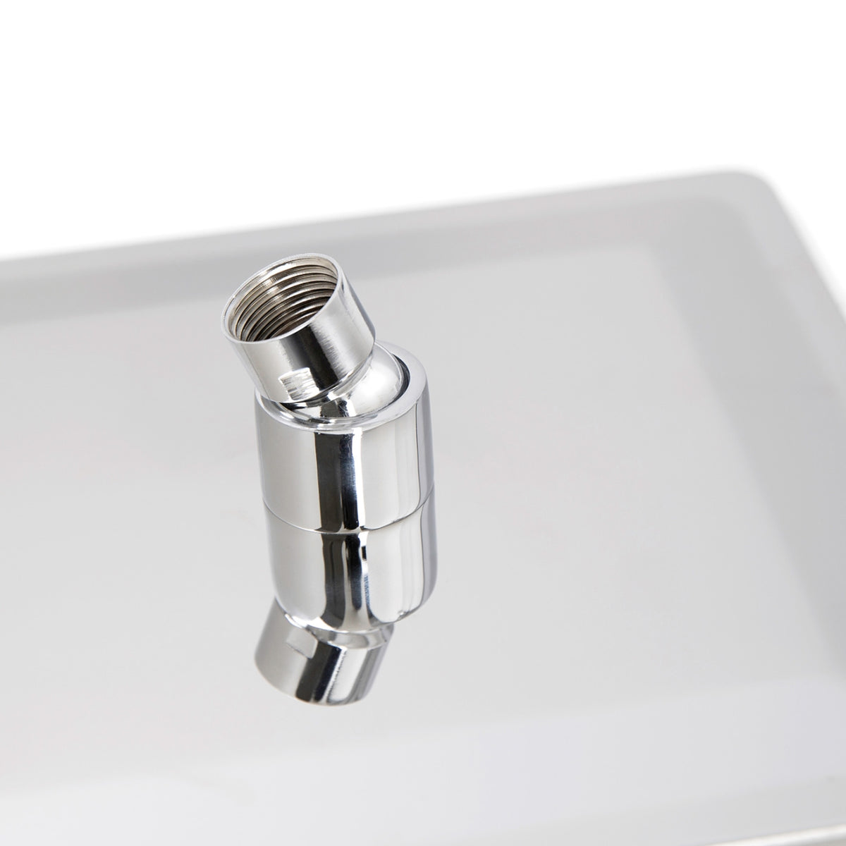 Kube Bath Aqua Piazza by KubeBath 8" Super Slim Square Rain Shower Head - Chrome (ARS200) view 3