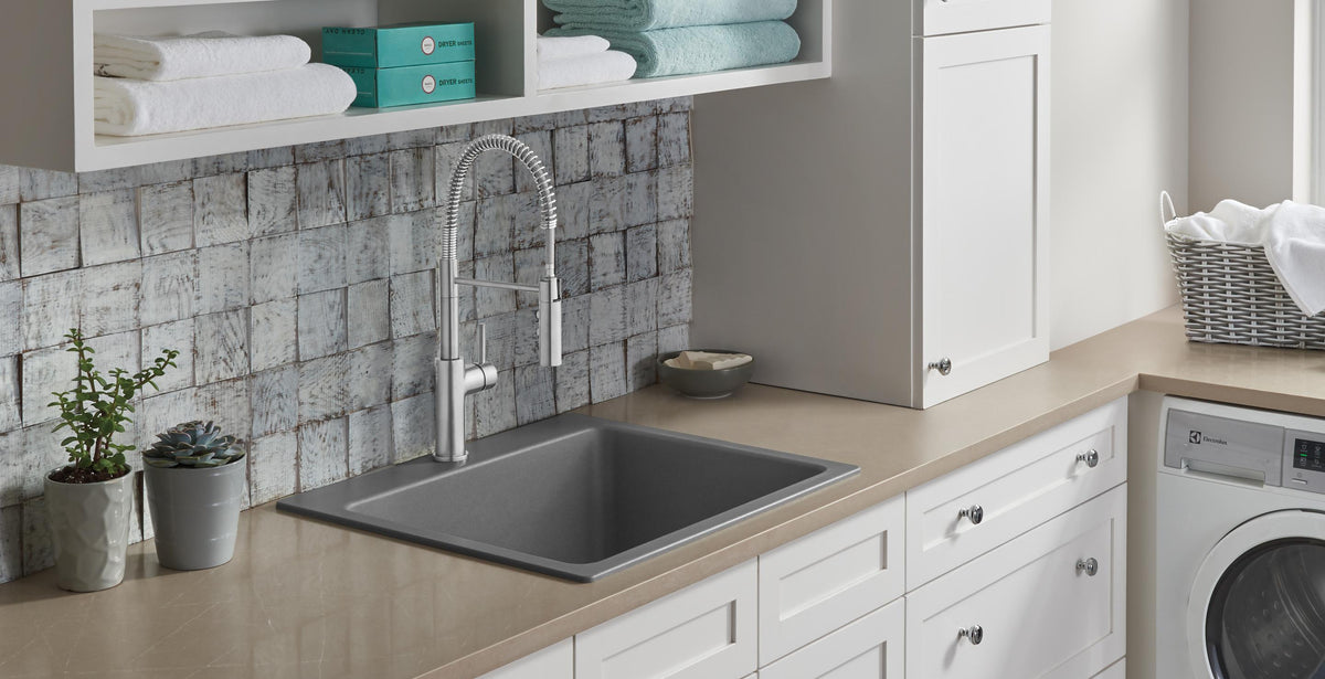 Blanco Catris kitchen faucet installed in a kitchen