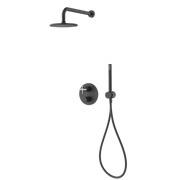 Rubi Lexa 1/2" Thermostatic Shower Set with 8" Shower Head and 16" Horizontal Arm RLX2A40-13N