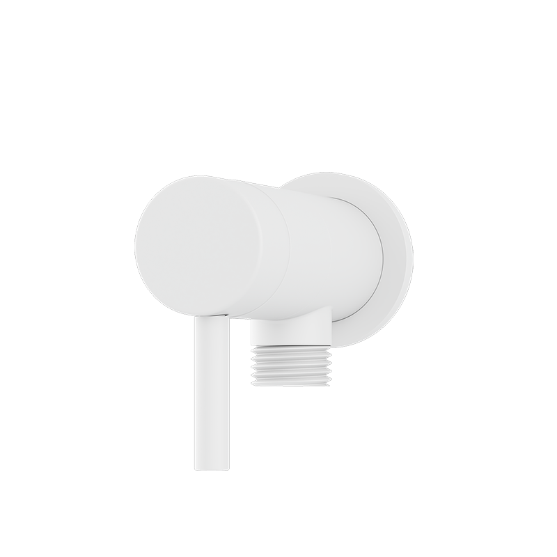 Rubi Vertigo 1/2" Stop Valve with Water Outlet Matte White RTR562VWH