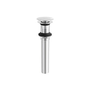 Aquabrass Xpress 1 1/4” Round Press Pop-up Drain 00898 in Polished Chrome