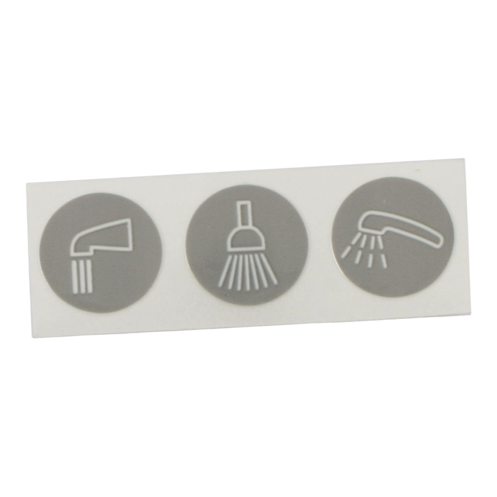 Moen Commercial Shower Function Label, 3 Function Transfer Valve 100087 in Chrome (100087)