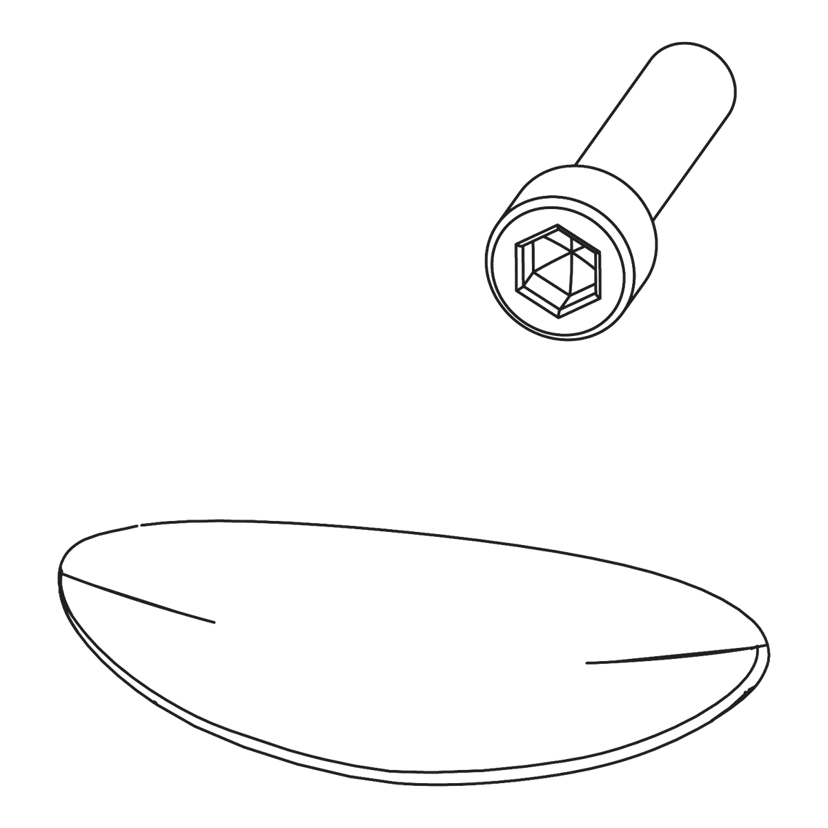 Moen Plug Button Kit 100109W in Matte Black (100109WBL)