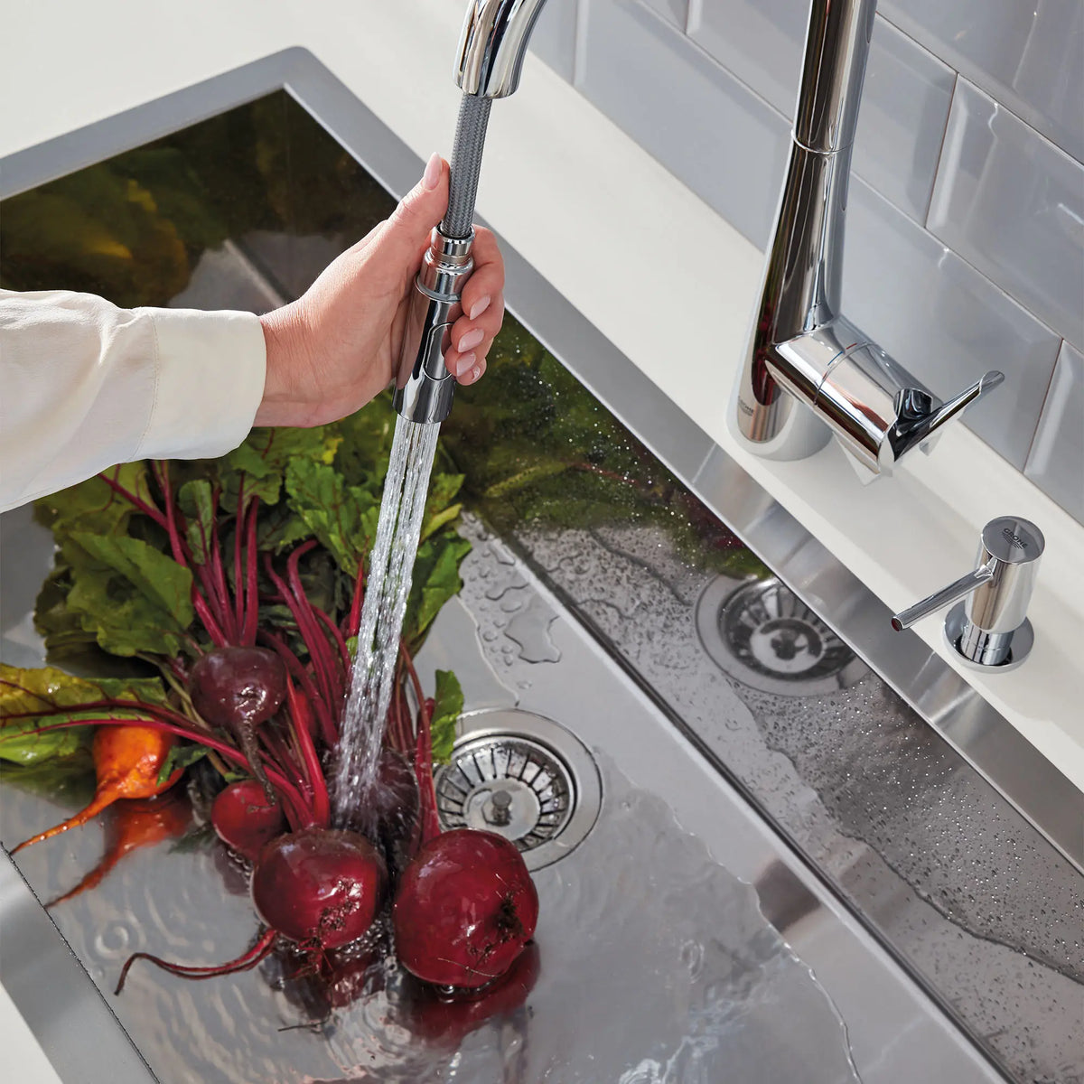 Grohe ZEDRA PULL-DOWN KITCHEN DUAL SPRAY  Chrome 32226003 - StarLight Chrome