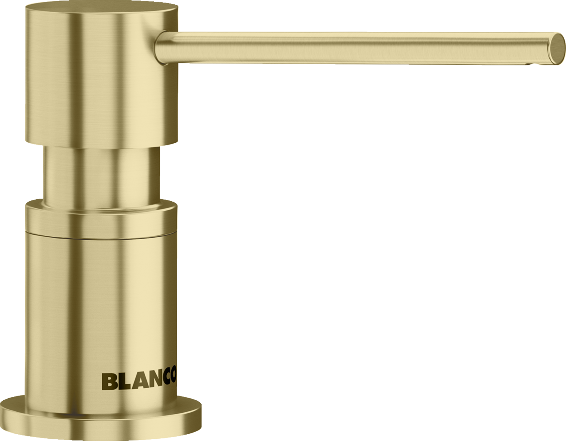 Blanco Lato soap dispenser in Satin Gold