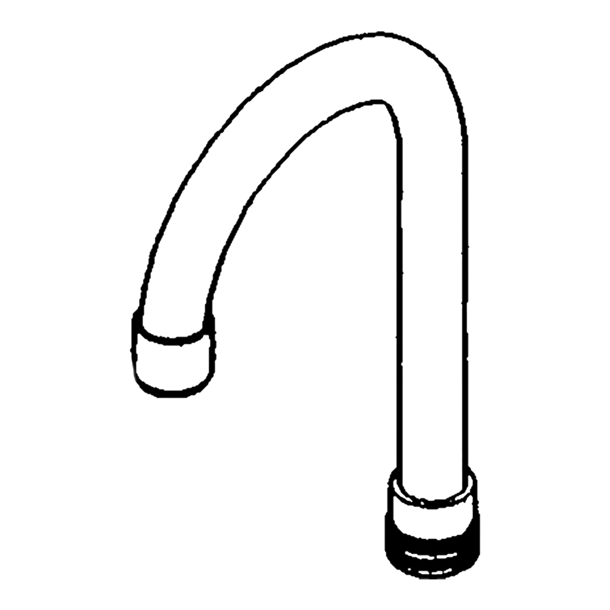 Moen Commercial Gooseneck Spout 104429 in Chrome (104429)