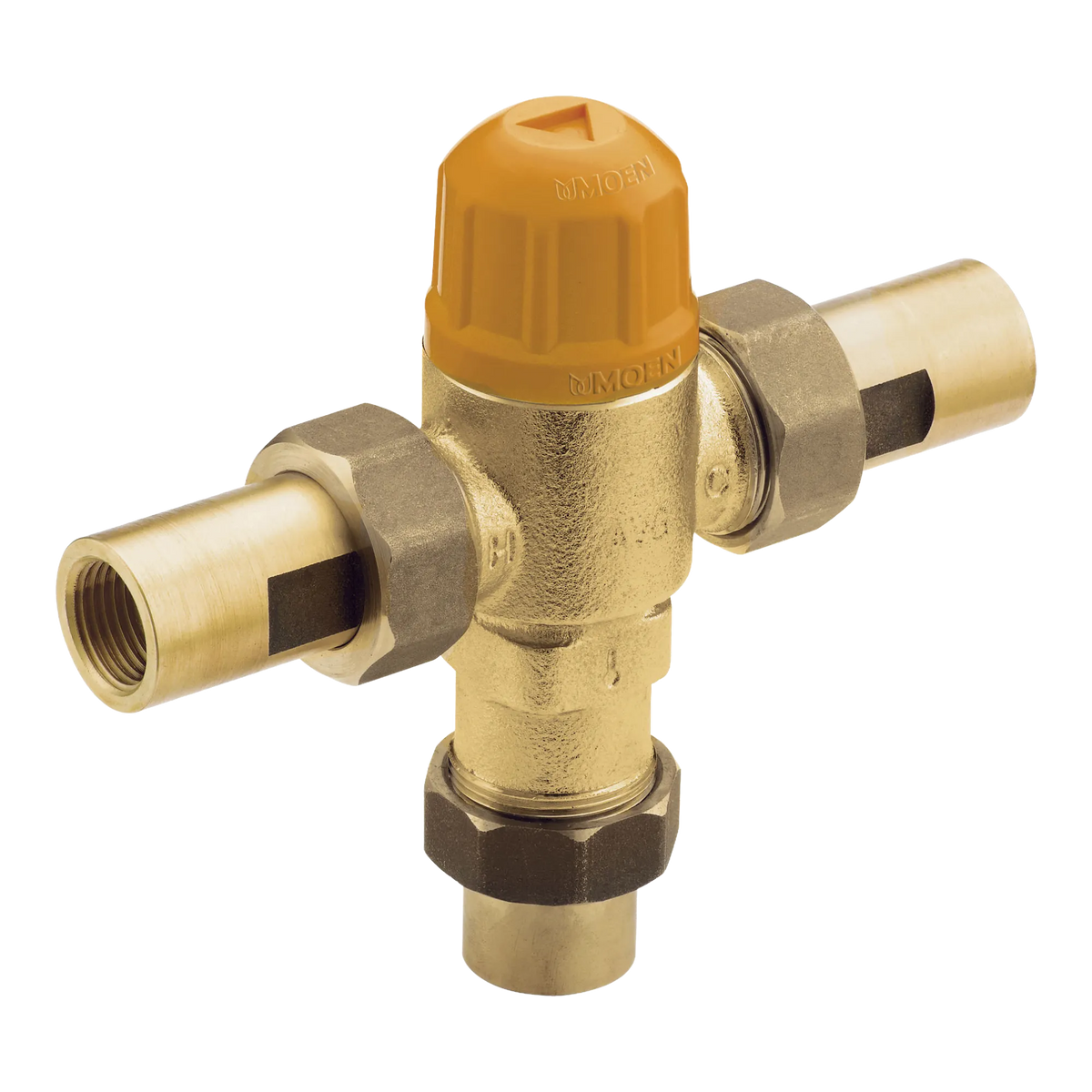 Moen Commercial High Flow Thermostatic Mixing Valve 1/2" CC Connections 104465 in Chrome (104465) - view 2