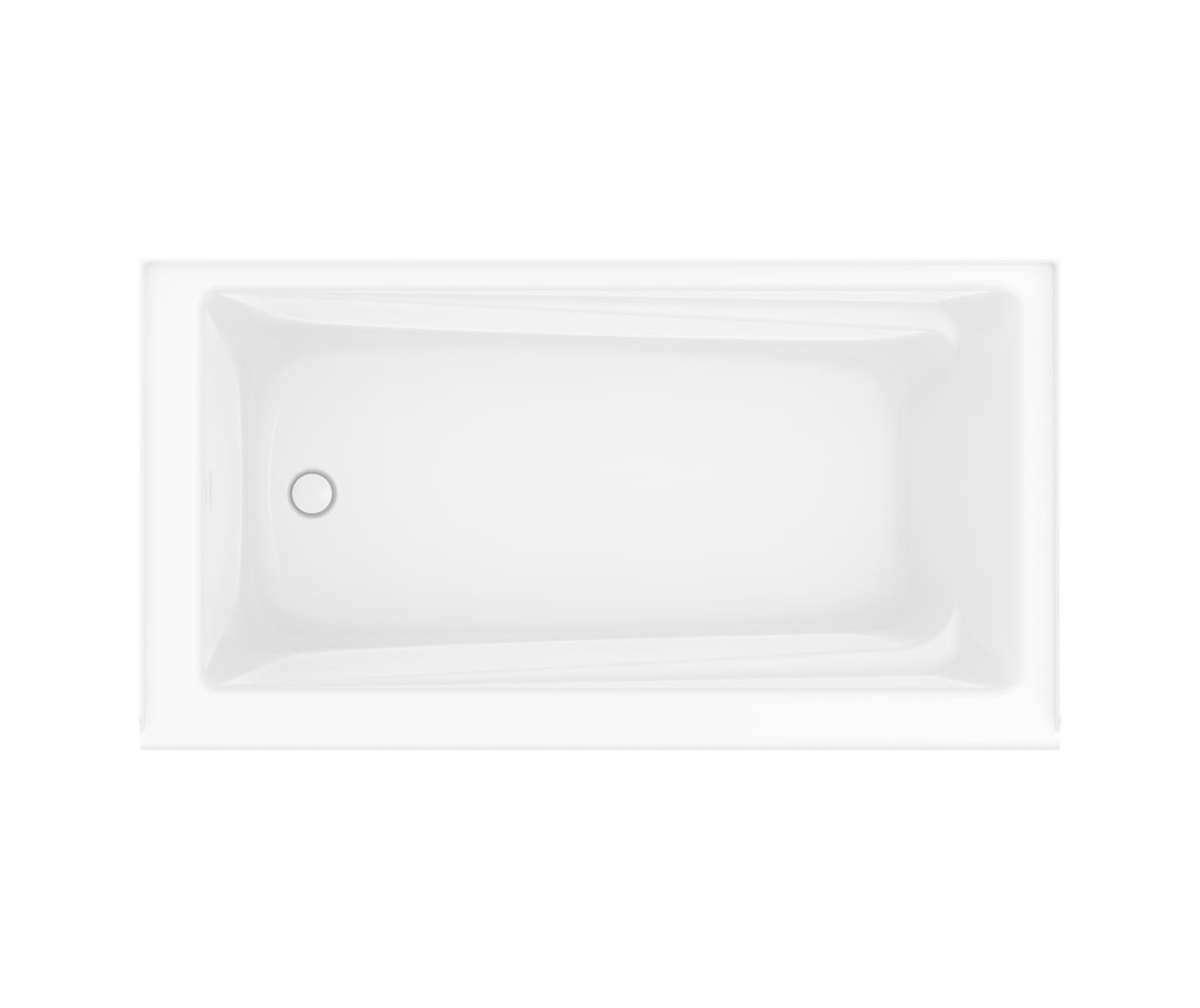 New Town 6030 IFS Acrylic Alcove Left-Hand Drain Bathtub in White - Plumbing Market
