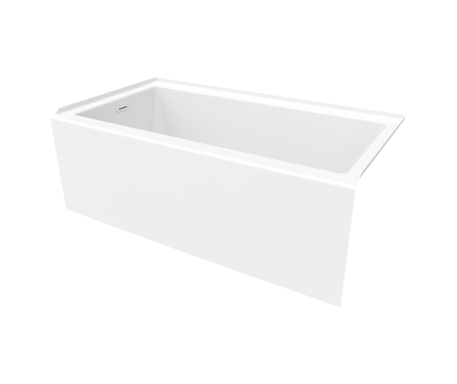 Bosca 6032 AFR Acrylic Alcove Left-Hand Drain Bathtub in White - Plumbing Market