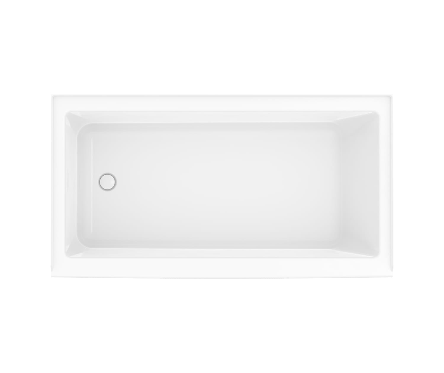 Bosca 6032 AFR Acrylic Alcove Left-Hand Drain Bathtub in White - Plumbing Market