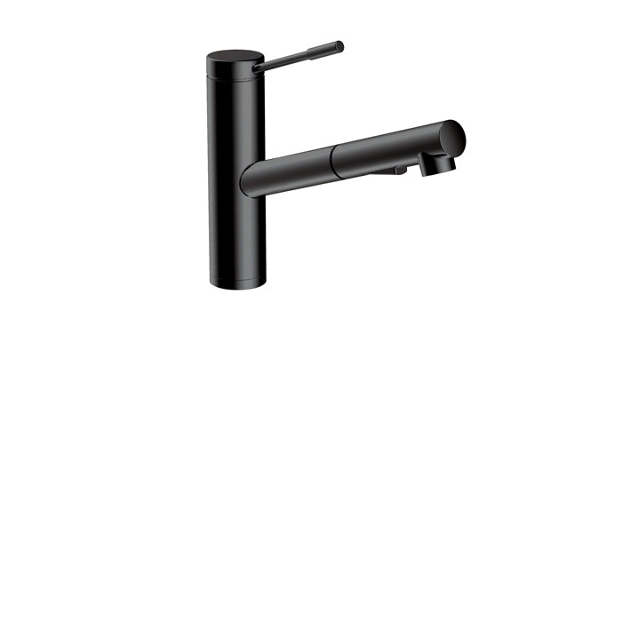 ALT Mato Single-Control Pull-Out Kitchen Faucet 10766 in Electro Black