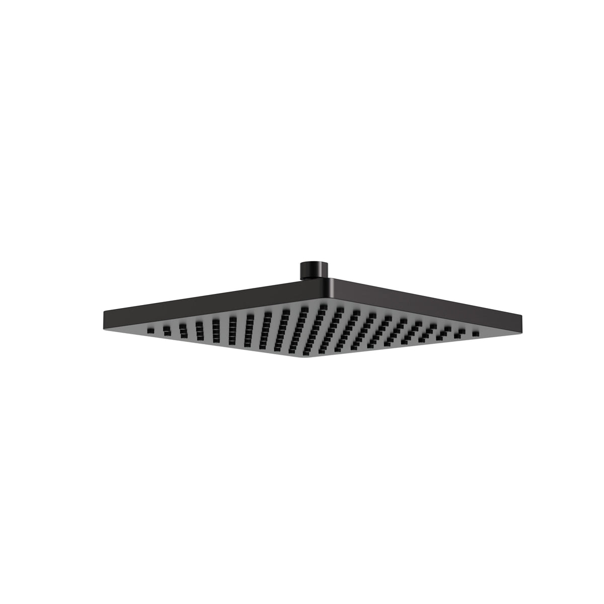 Aquabrass Xpress 10” Square Rainhead XP184 in Electro Black