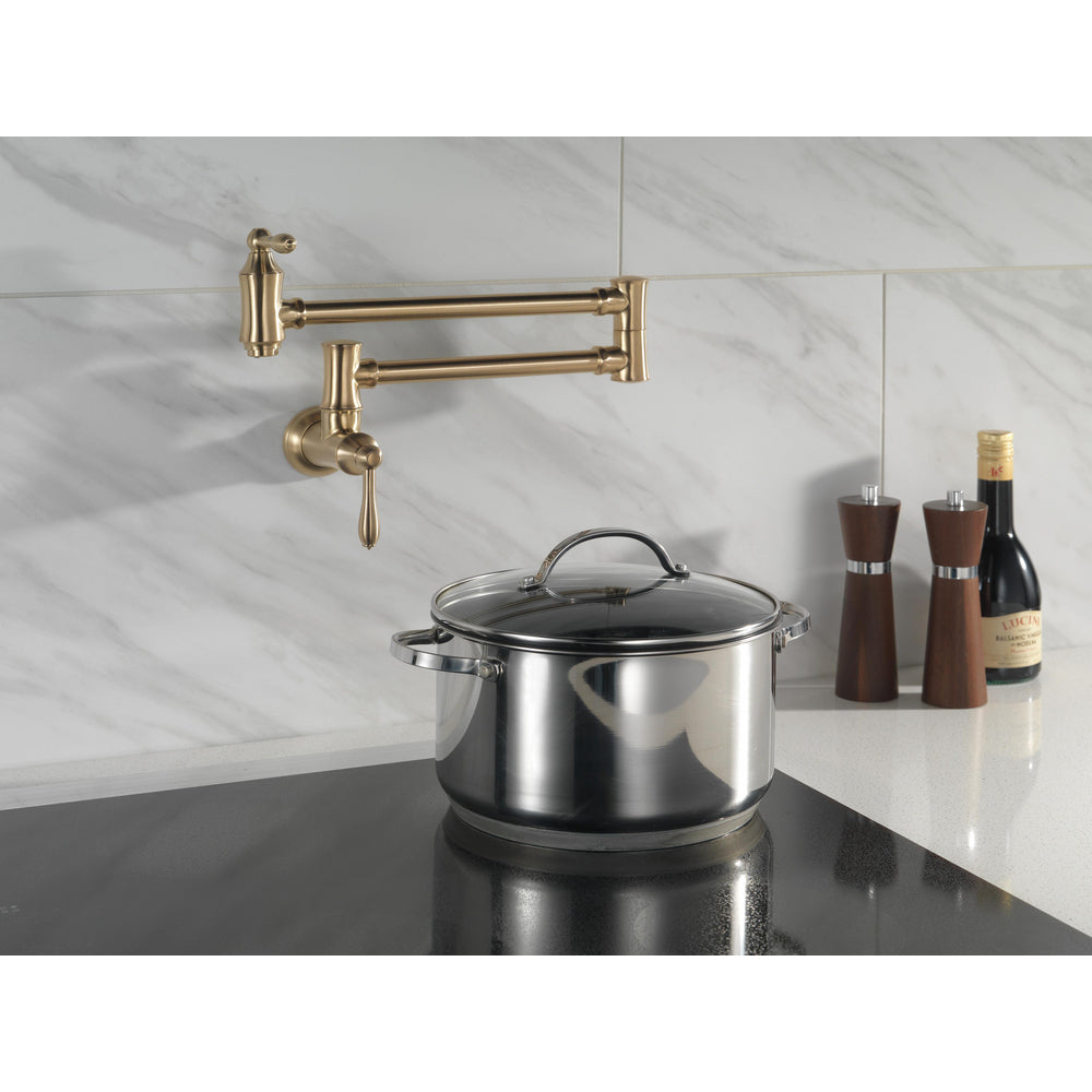 Delta Wallmount Pot Filler Faucets - Champagne Bronze