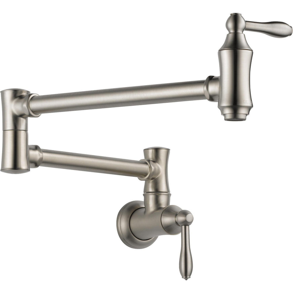 Delta Wallmount Pot Filler Faucets - Stainless Steel