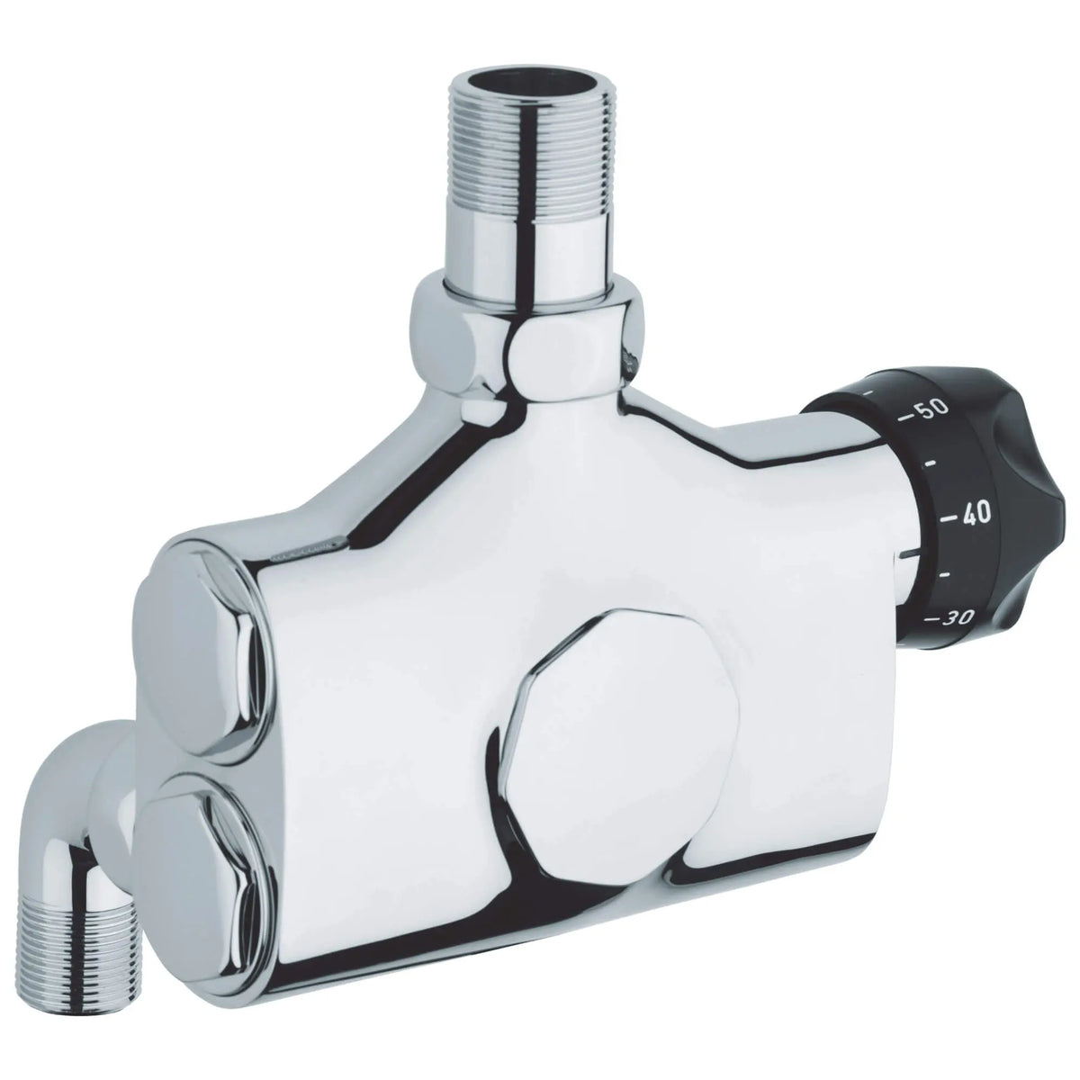 GROHE Grohtherm Straight Union (1-1/4" With 1-1/2" Nut) - StarLight Chrome