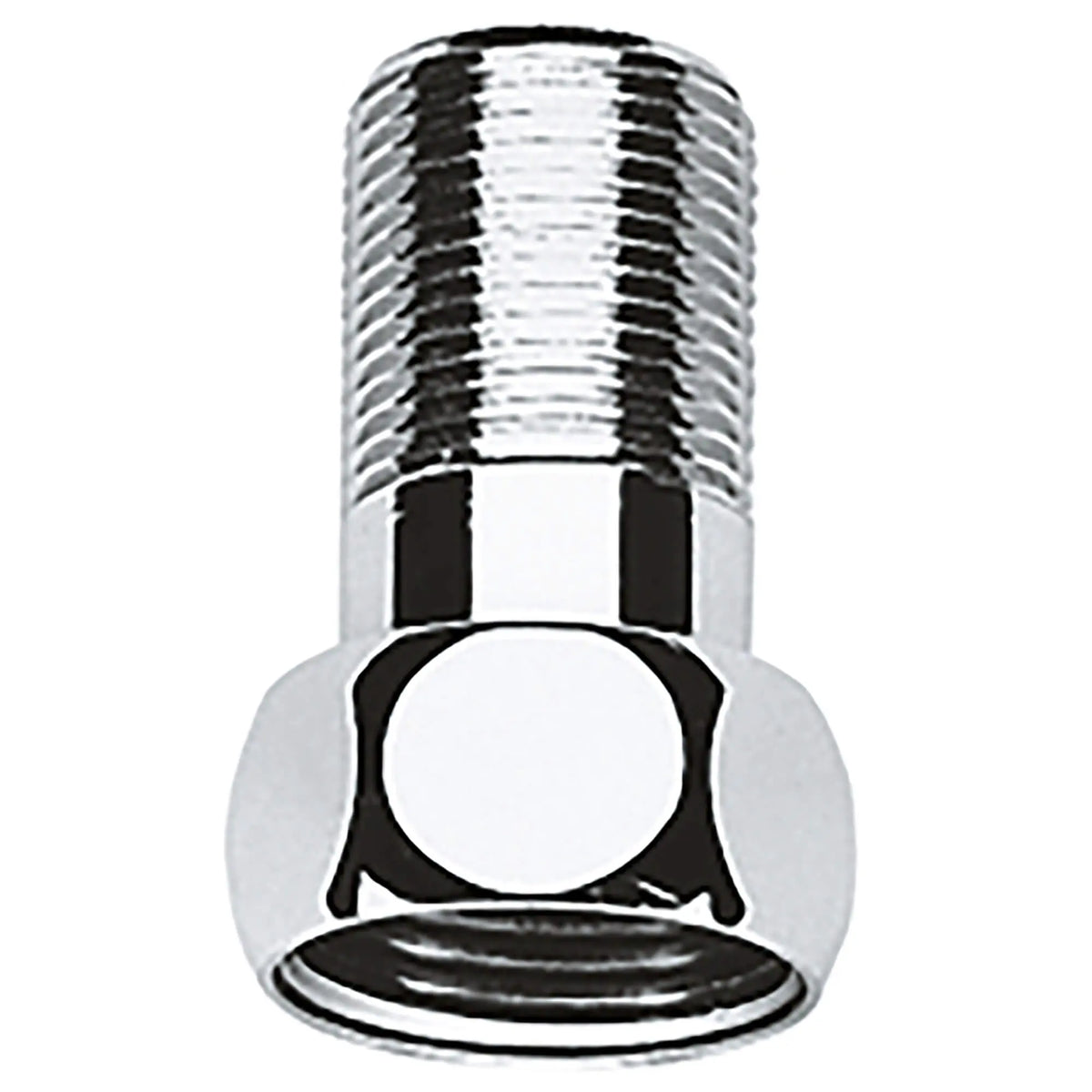 GROHE Grohtherm Straight Union (1-1/4" With 1-1/2" Nut) - StarLight Chrome