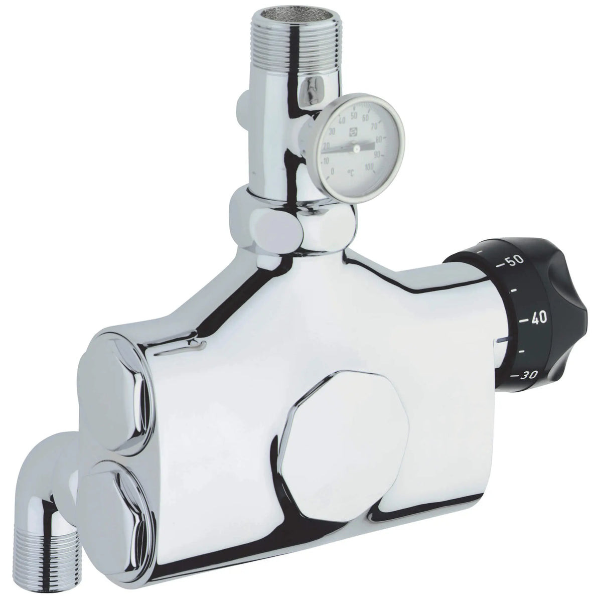 GROHE Grohtherm Elbow Union - StarLight Chrome