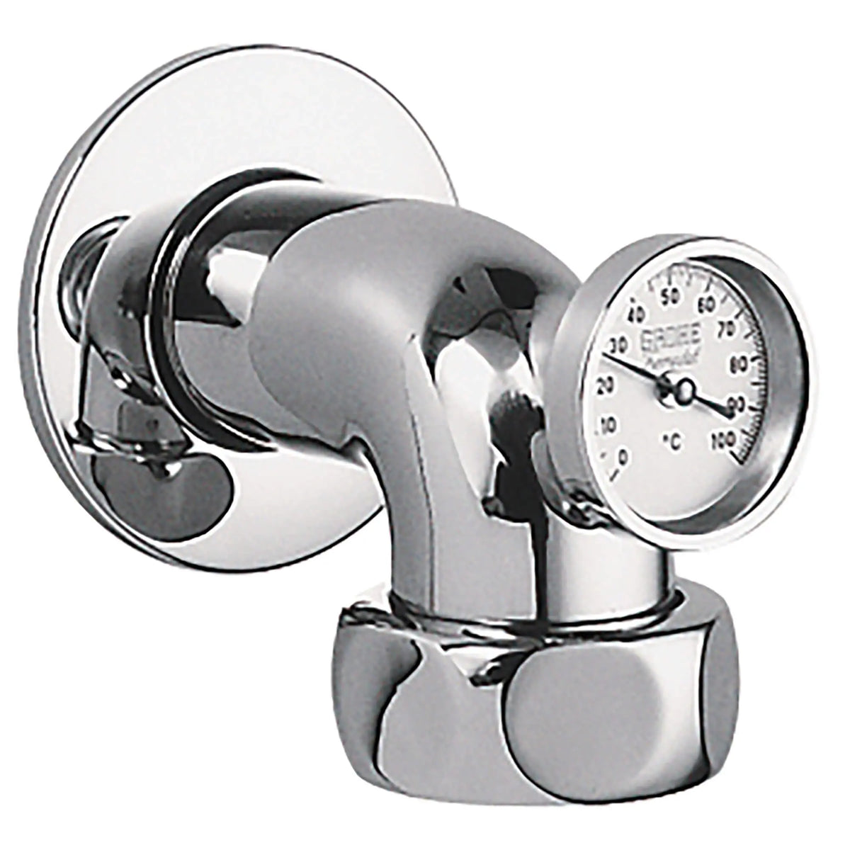 GROHE Grohtherm 1-1/4? Male Wall Union 12444_0 - StarLight Chrome