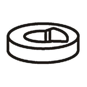 Moen Commercial Stem Bushing Support, 14834 and 14848 Wrist Blade Handle 12523 in Chrome (12523)