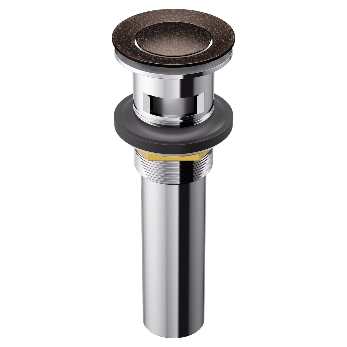 Moen Spring Loaded Push Button Bathroom Drain Assembly (With Overflow) 131553 in Oil Rubbed Bronze (131553ORB)