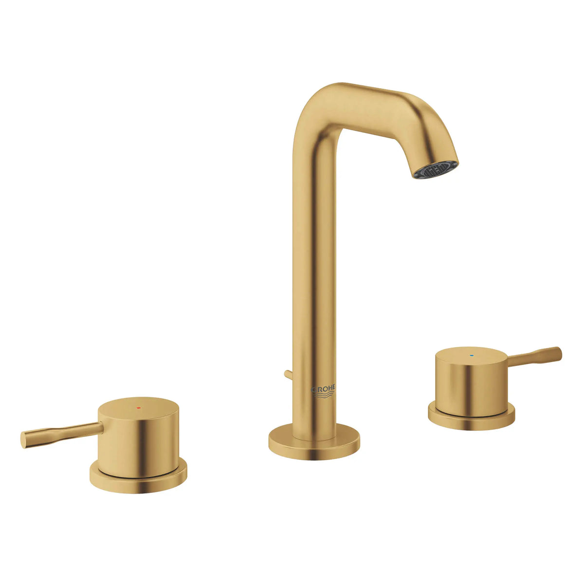 Grohe ESSENCE NEW 2HDL BASIN 3-H U-SPOUT US  Brushed Cool Sunrise 20297GNA - Brushed Cool Sunrise
