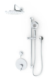 American Standard Canis 2.5 gpm/9.5 L/min Shower Kit With Rain Showerhead, Diverter, Slide Bar & Hand Shower