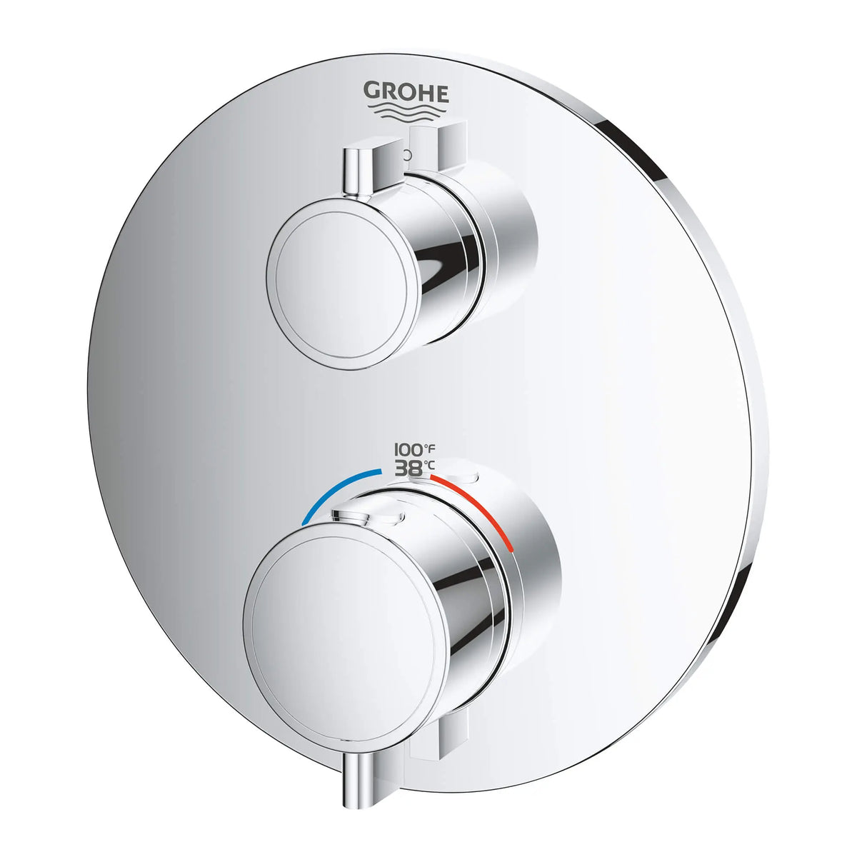 Grohe GROHTHERM ROUND SINGLE FUNC THM TRIM  Chrome 24107000 - StarLight Chrome